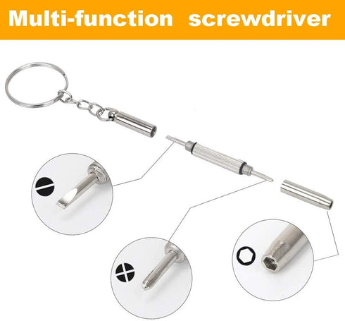 Eyeglasses Repair Kit, HKIDEE Sunglasses Repair Kit with 1000PCS Eyeglass Screws and 6 Pcs Screwdrivers Tweezer for Glasses, Sunglass, Watch Clock...