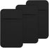 ACKLLR 3 Pack Cell Phone Card Holder with Adhesive Sticker for Back of Phone, Stretchy Fabric Card Sleeves ID Credit Card Pocket Stick On Wallet f...