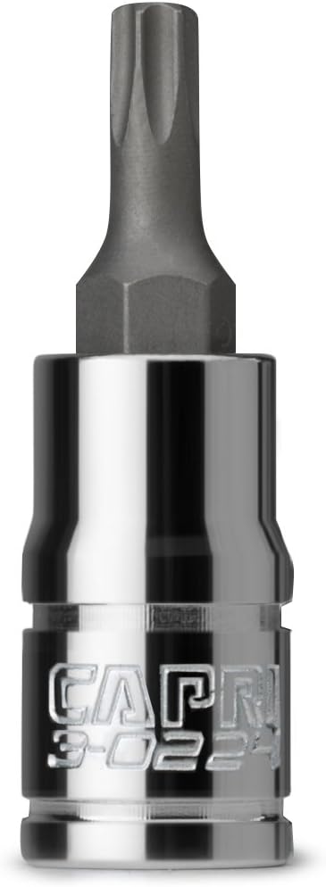 Capri Tools 3-0224 T20 Star Bit Socket, 1/4-Inch Drive...
