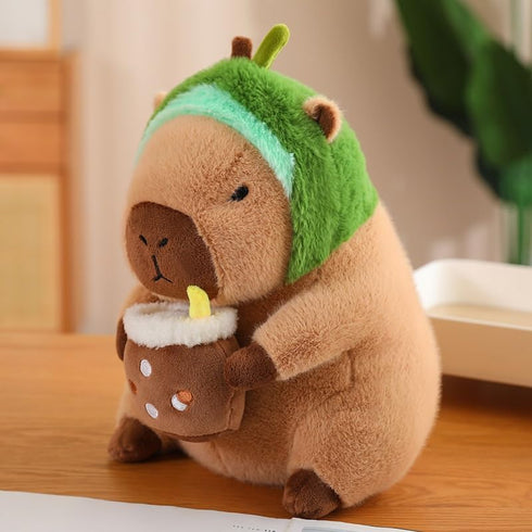 Kids' Plush Toy Pillows Capybar Plush Toy Soft Capybar Plushie Pillow Capybar Stuffed Animal Plush Toy 11.8in (Color : Green)...