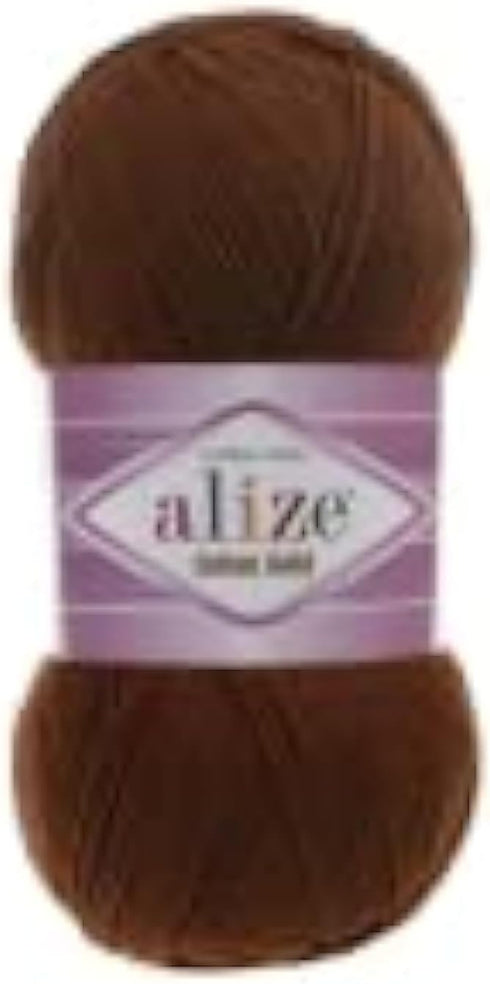 55% Cotton 45% Acrylic Alize Cotton Gold Yarn 1 Skein/Ball 100 gr 360 yds (690 - Dark Copper)......