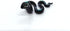 Snake Tiny Micro Figurines Hand Blown Glass Art Reptiles Animals Collectible Gift Home Décor (Black)...