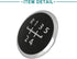 ACROPIX 5 Speed Gear Shift Knob Emblem Cover for Fit for Volkswagen Beetle Black Silver Tone...