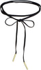 Kercisbeauty Summer Boho Black Velvet Long Rope Choker Necklace with Silver Gold Pendant for Women Girls Party...
