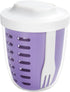 Fruit Salad Storage Cup With Lids and Fork, 20 Oz Plastic Airtight Fruit Storage Containers for fridge with BPA-Free, Leak-Proof, Reusable for Off...