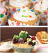 4 Pack Stainless Steel Seamless Piping Icing Tips #1M 2D 2F 6B, Large Piping Nozzle, Cake Decorating Tools for Baker...