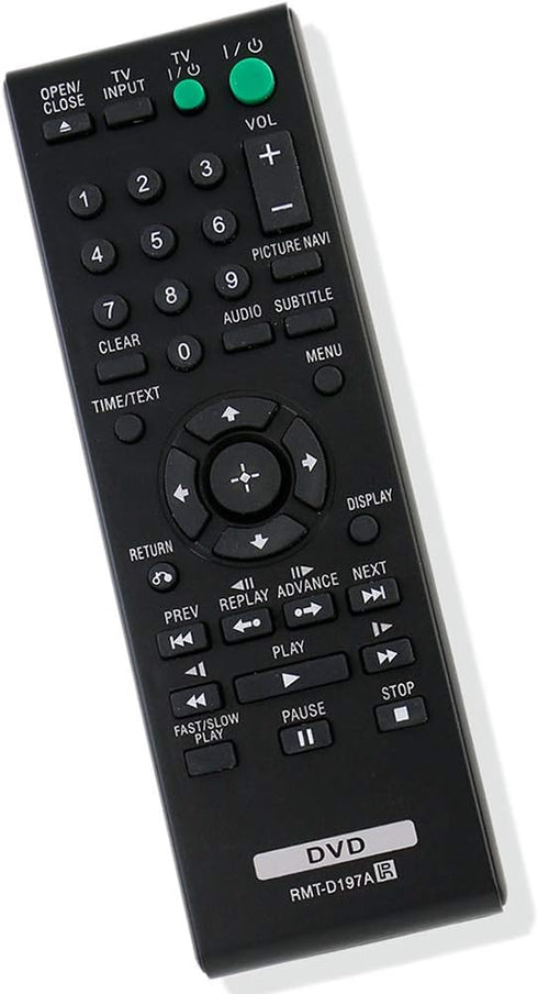New RMT-D197A RMTD197A Replace Remote fit for Sony DVD Player DVP-SR210 DVP-SR210P DVP-SR510 DVP-SR510H...