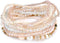 COLORFUL BLING Bohemian Crystal Beaded Bracelets Set for Women Handmade Multicolor Seed Beaded Stackable Strand Bracelets Multilayer Stretch Bangl...