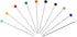 1000Pcs Straight Pins Glass Ball Head Colorful 38mm Long for Sewing Quilting Pins Map Tack Ornament DIY Craft (1000 Pieces)...