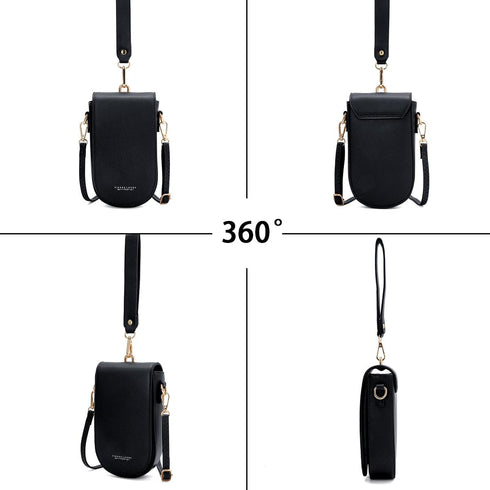 Sunwel Fashion Trendy Cell Phone Bag 5 Card Slots Mini Crossbody Bag Phone Purse Detachable Wristlet for Women Girls...