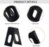 40 Packs Black Matt PVC Floor Vinyl Welding Grooving U V Blade Stainless Steel Blade Slotted Blade Hardware Tool...