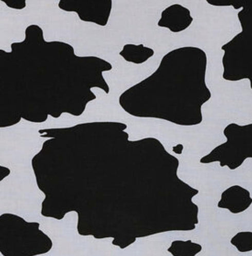 Cow Print Novelty Cotton Fabric Precut - One Yard...