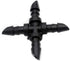50 Pieces 1/4 Inch Barbed Cross Fittings Barbed Cross Connecters 4 Way Garden Watering Cross Connector Drip Irrigation Tubing Fit for 4mm/7mm Tube...