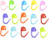 Colorful Knitting Markers Crochet Clips Crochet Pins Bulk Stitch Markers Locking Stitch Knitting Place Markers DIY Craft Plastic Safety Pins Needl...