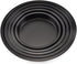lasenersm 2 Pieces Pizza Pan 6inch Round Pizza Pan Pizza Tray Pizza Baking Tray Pizza Bakeware Sheet for Home Kitchen Restaurant Supplies, Black...