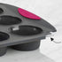 Trudeau Structure White Confetti Reinforced 6 Cup Jumbo Muffin Pan Silicone Bakeware...