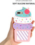 Cute iPhone 7 Plus Case, Ice Cream iPhone 8 Plus Case, iPhone 6 Plus Case, iPhone 6s Plus Case, Cupcakes 3D Cartoon Soft Silicone Full Protection ...