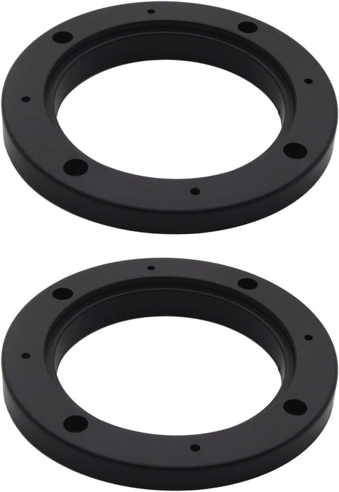 AnRui 4 Inch Universal Fit Car Speaker Spacer Adaptor Ring Mounting Bracket Plastic Black Car Stereo Speakers Spacer, 2Pcs...