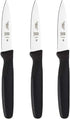 Mercer Culinary M23903 Millennia Black Handle, 3-Inch Slim Paring Knives (3-Pack), Paring Knife...