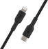 Belkin BoostCharge Nylon Braided USB C to Lightning Cable 3.3ft/1M - MFi Certified 18W Power Delivery iPhone Charger Cord - Apple Charger USB C Ca...