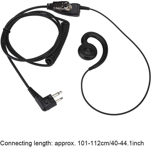 AEH3000-M1A Walkie Talkie Two Way Radio Black Headset Mic for , Modular Design 180° Rotating Speaker Earpiece, ABS Walkie Talkie Earphone High Sou...