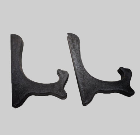Artliving Black 6 Inch Wood-like Easels Plate Stand Holder Display Stands -Set of 2...