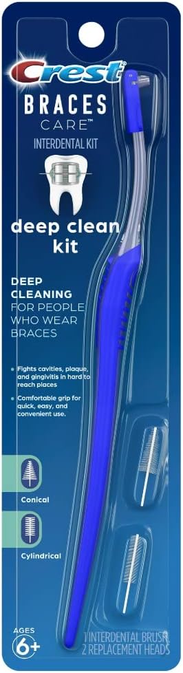 Crest Braces Care Deep Clean Kit with Interdental Toothbrush, 1 Count...