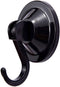 Suction Cup Hooks, Powerful Vacuum Wreath Hangers for Glass Door or Window, Set of 4, Black...