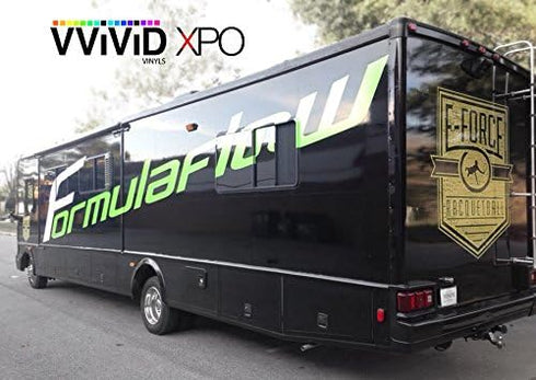 VViViD Black High Gloss Realistic Paint-Like Microfinish Vinyl Wrap Roll XPO Air Release Technology (1ft x 5ft)...