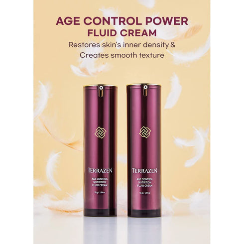 Age Control Nutrition Fluid Cream, 1.9 Fl.Oz.(55g), Age Control Soft Fluid Cream, Restores Inner Density, Creates Smooth Texture, Beautiful Radian...