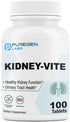 Puregen Labs Kidney-Vite | Premier Kidney, Renal Support | Non-GMO, Gluten-Free, No Artificial Color Additives - 100 Vegetarian Tablets...