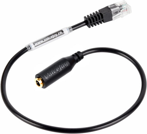 VoiceJoy 3.5mm Smartphone Headset to RJ9 Adapter Cable - 3.5mm Stereo Headphone Converter,ONLY Compatible with Yealink IP Phones T28P,T32G,T41P,T3...