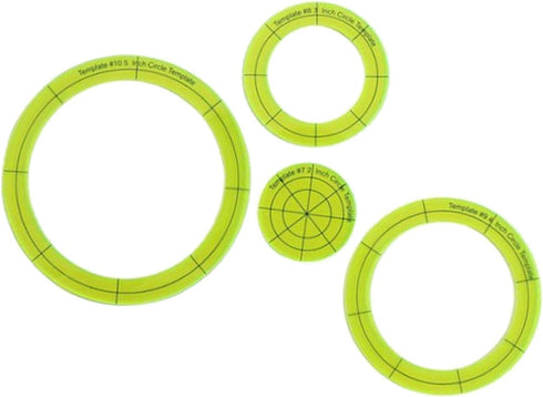 DYNWAVE 10Pcs/Set Regular Plate Template for Sewing Machine Domestic Templates DIY Quilting Ruler Quilting for Clothing Craft Quilting Design...