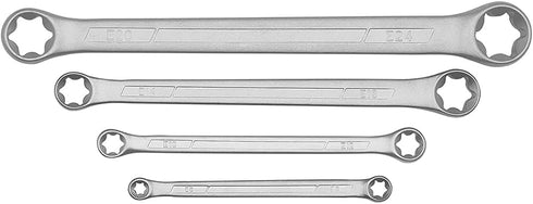4-Pcs Star Wrench Set E-Torx Box Wrench Set Tork E-Ring Spanner Set E6 E8 E10 E12 E14 E18 E20 E24...