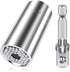 Super Universal Socket Tools Gifts for Men, Grip Socket Set Fits Standard 1/4'' - 3/4'', 7mm-19mm Universal Socket Wrench Tool Sets with Power Dri...