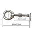 M8 Shoulder Eye Bolt, 4pack Stainless Steel Eye Bolts 5/16" Heavy Duty Screw Bolt Accessories Include Nuts and Washer(Thread Length 50mm)...