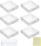 6Pcs Clear Acrylic Press on Nails Storage Packaging Boxes &10Pcs Nail Tips Display Holder and Double Sided Adhesive Tape Nail Display Organizer fo...