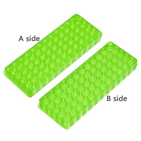 3Pcs Tube Rack Microcentrifuge Tube Racks Double-Sided Plate Centrifugal Pipe Rack for 0.5ml-2ml Centrifugal Pipe 60 Holes (Blue-Green-Orange)...