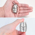 Dletay Small Keepsake Urns for Human Ashes 1.57 Inch Mini Cremation Urns for Ashes Stainless Steel Memorial Ashes Holder-Your Wings were Ready, Bu...