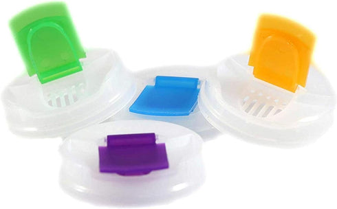 Soda Can Covers 4 Pack for Carbonated Water or Soft Drink - Best Beer Cans Cover Easy Clip on Caps Lid Seal Opening for a Fresher Drinking Experie...