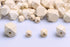 100Pcs Natural Geometric Polygon Wood Beads, Unfinished Wooden Loose Spacer Beads for Bead Crafts Making Home Farmhouse Decoration 4 Sizes (10mm 1...