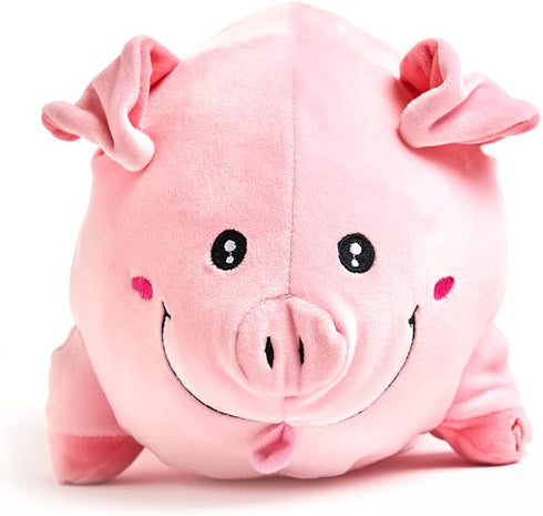 Cuddle Barn - Jiggly Wigglies Piggy | Animated Interactive Stuffed Animal Pig Plush Toy Game Plays Pop Goes The Weasel and Comes with Cards, 11 in...