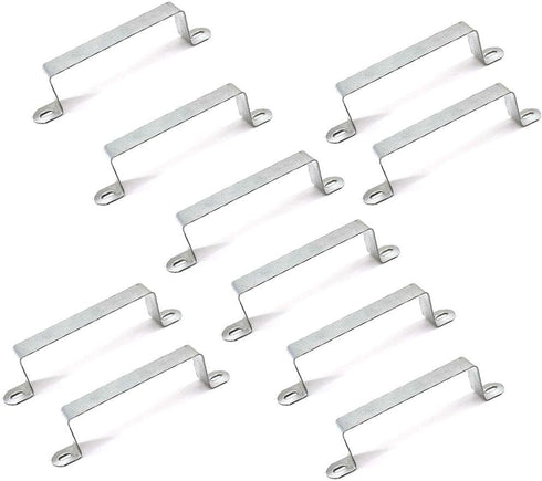 Fence Panel Security Brackets for Concrete or Wooden, Pack of 10, Posts Fits 4” x 4” Posts Strong Galvanised Steel Predrilled with 20 Screws...