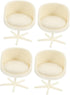TOYANDONA 4pcs Dollhouse Armchair Miniature Office Chair Dollhouse Rotatable Chair Miniature Chairs Dollhouse Egg Chair Miniature Stool Mini Stool...