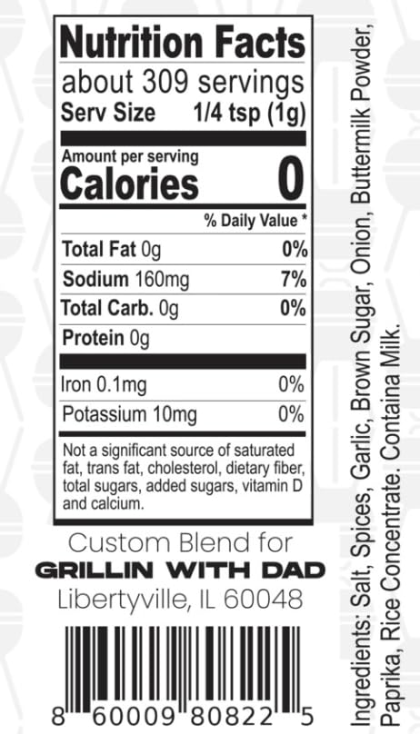 Grillin With Dad Steak Seasoning - Great Tasting Steak and Beef Seasonings - Contains Herb, Garlic and Spices - Best Steak Seasoning for Grilling ...