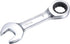 uxcell 18mm Stubby Ratcheting Combination Wrench Metric 72 Teeth 12 Point Box Ended Tools, CR-V...