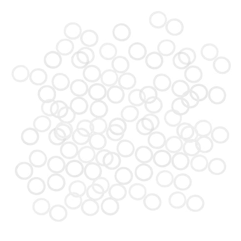 uxcell Silicone O-Rings, 13mm OD 10mm ID 1.5mm Width VMQ Seal Gasket for Compressor Valves Pipe Repair, White, Pack of 100...