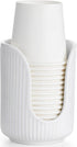 Bathroom Cup Dispenser, 3oz-4oz Ceramic Paper Cup Holder, Small Countertop Mouthwash Dixie Cups Accessories, for Vanity Countertops, Bathroom, Kit...
