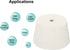 MECCANIXITY Rubber Tapered Plug 45mm to 56mm with 8mm Hole Test Tubes Bungs Stopper White for Lab Home 2 Pieces...