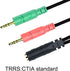 ENVEL Headset and Microphone Splitter Cable for PC 3.5mm Jack Headphones Audio Adapter Convertors 3.5mm Female to 2 Dual 3.5mm Male for Computer S...
